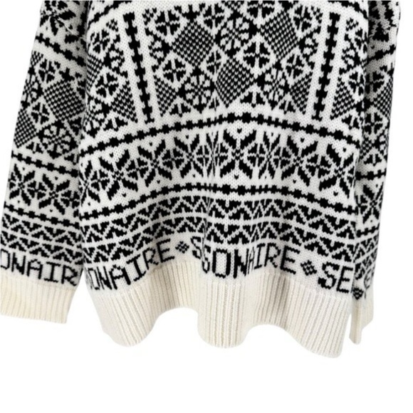 NWT Tuckernuck Charcoal and Cream Fair Isle Sandwick Pullover Sweater Size XL - Picture 3 of 7